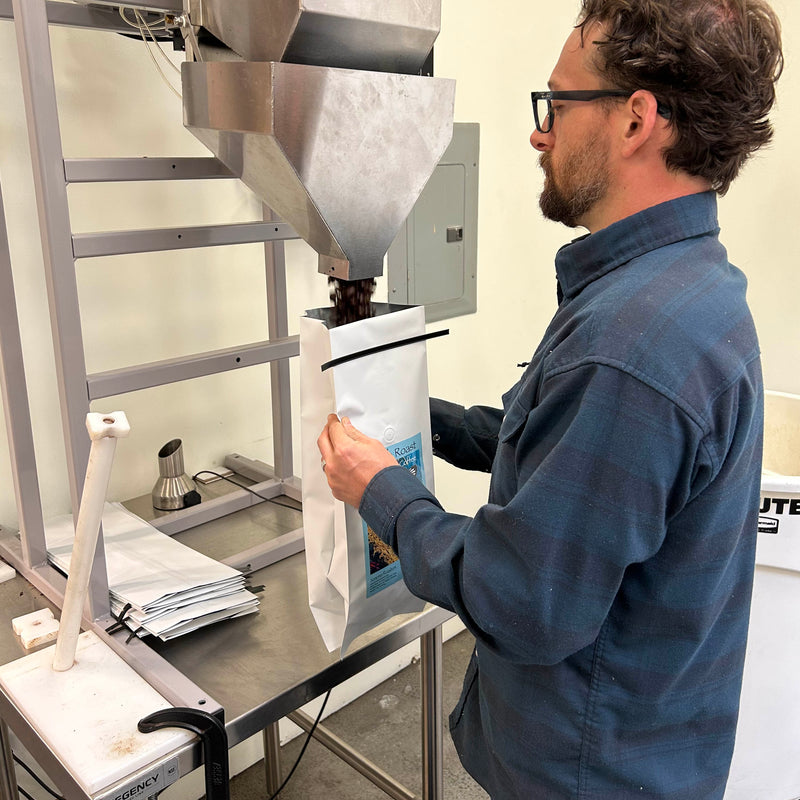 Coffee bag filling