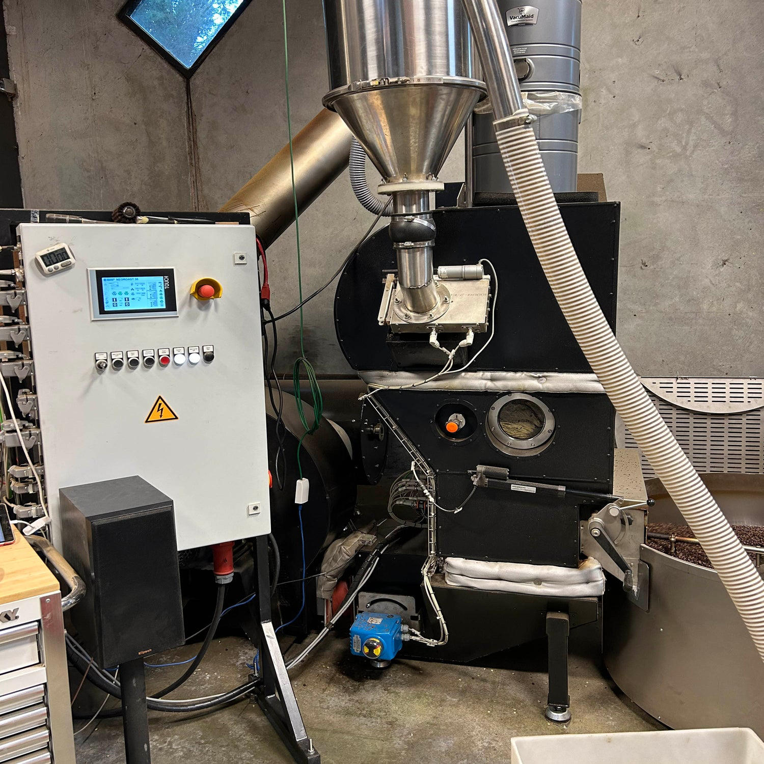 Roasting system used for Sonoma Roasters production